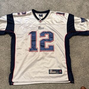 Reebok White and Navy Jersey